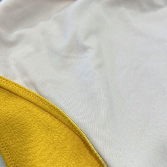 NWOT Cupshe Yellow White One Piece Swimsuit.  Size M medium 8/10 - Picture 10 of 13